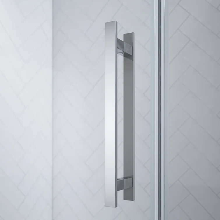 Endless Tampa-Pro 32" W x 72" H Corner Frameless Shower Kit, Door, Panel, Base