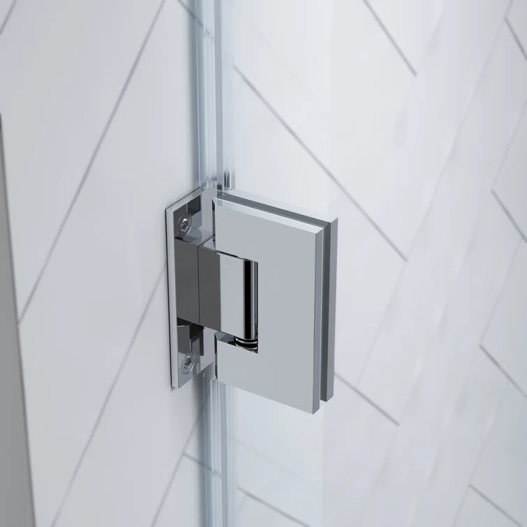 Endless Tampa-Pro 32" W x 72" H Corner Frameless Shower Kit, Door, Panel, Base