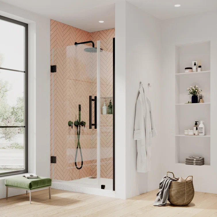 Ove Decors Endless Tampa-Pro 39" W x 72" H Alcove Frameless Shower Kit, Door, Panel TP0220200