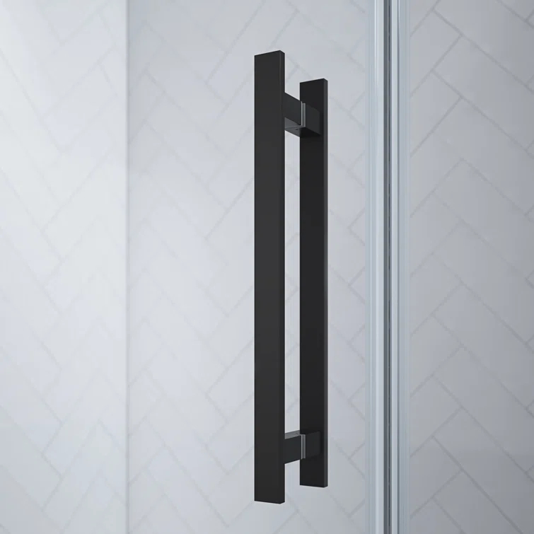 Endless Pasadena 36" W x 72" H Corner Frameless Shower Kit, Door, Panel, Shelves