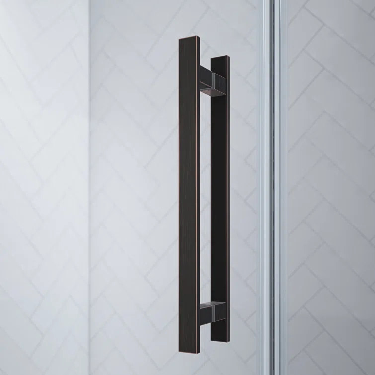 Endless Tampa-Pro 32" W x 72" H Corner Frameless Shower Kit, Door, Panel, Base