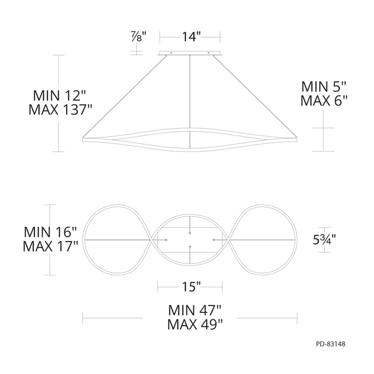 Marques 1 - Light LED Unique/Statement Pendant
