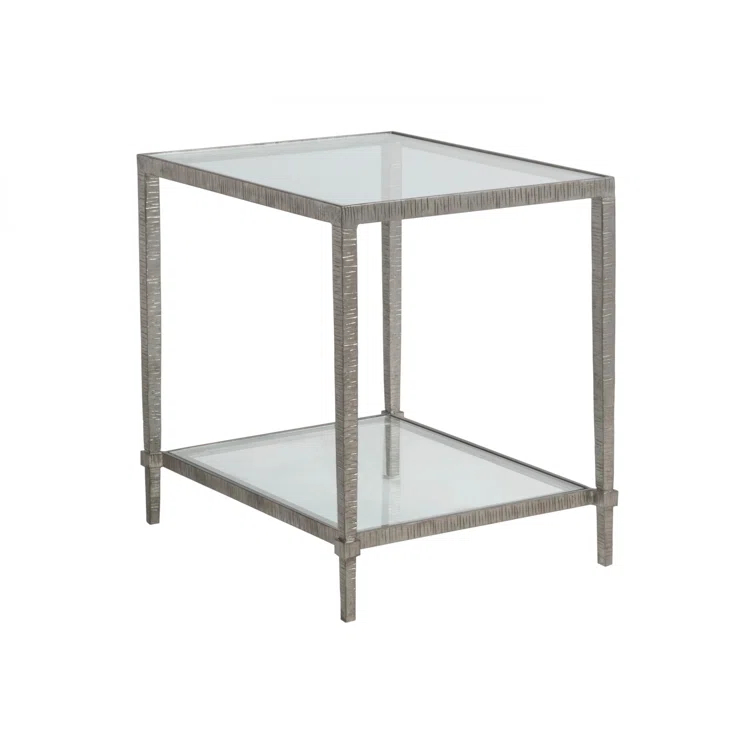 Metal Designs Claret Rectangular End Table