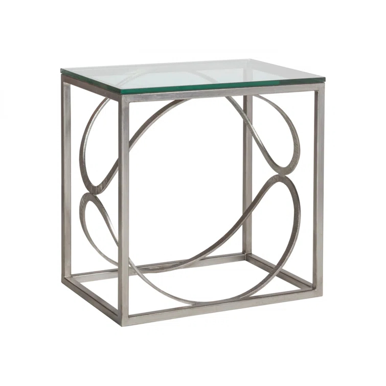 Metal Designs Ellipse Rectangular End Table