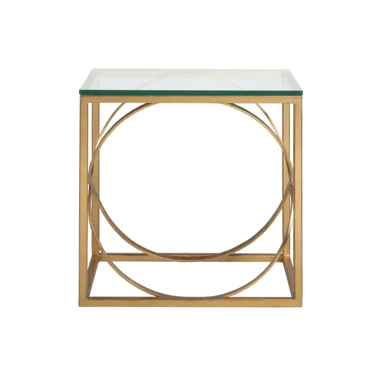 Metal Designs Ellipse Rectangular End Table