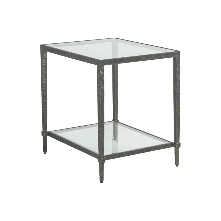 Metal Designs Claret Rectangular End Table