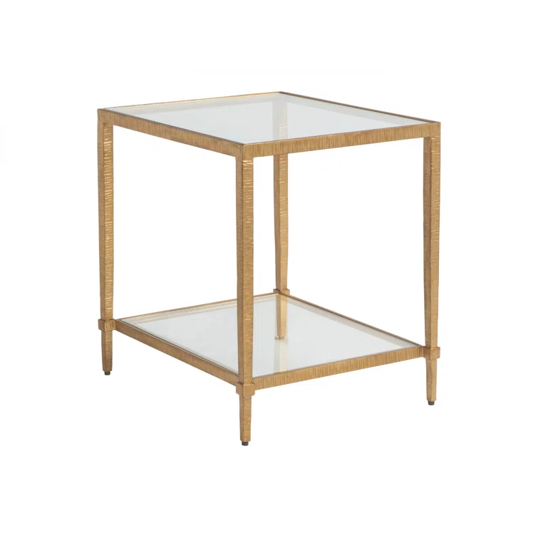 Metal Designs Claret Rectangular End Table