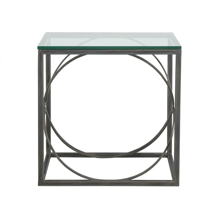 Metal Designs Ellipse Rectangular End Table
