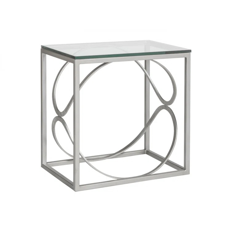 Metal Designs Ellipse Rectangular End Table