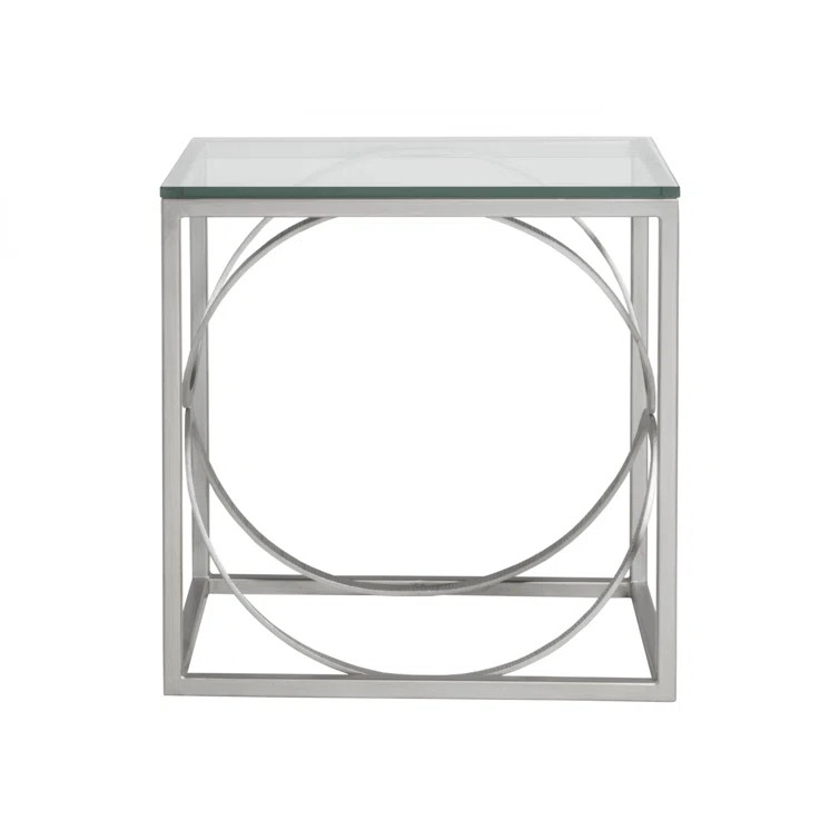 Metal Designs Ellipse Rectangular End Table