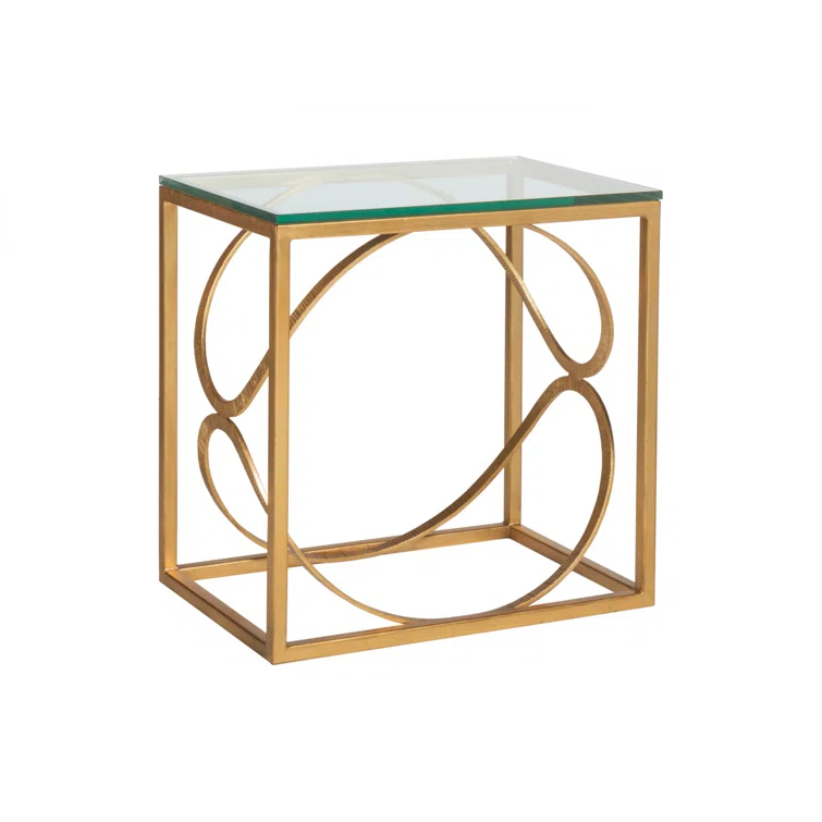 Metal Designs Ellipse Rectangular End Table