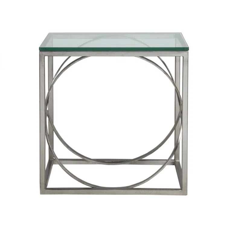 Metal Designs Ellipse Rectangular End Table
