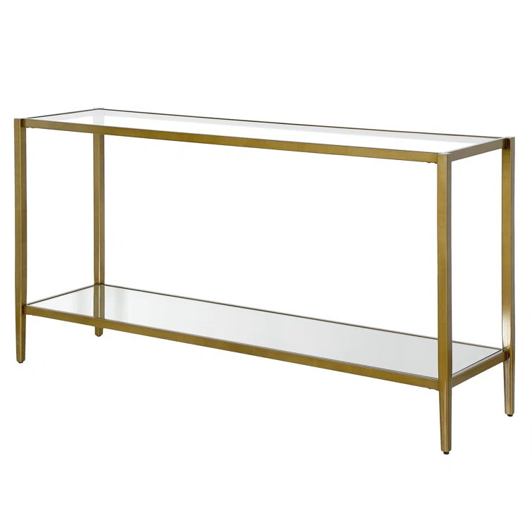 Hera Glass Top Console Table