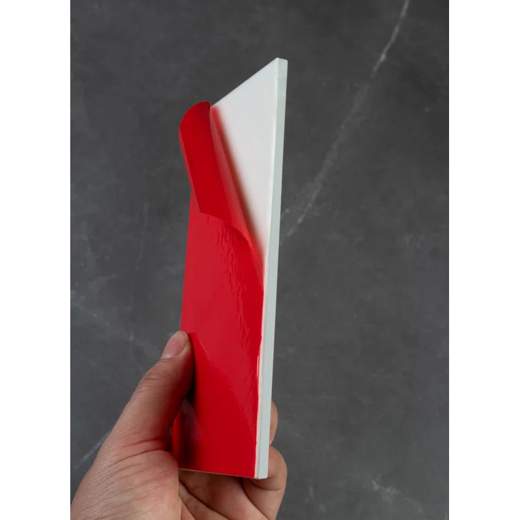 Hand Painted Series 3'' W x 6'' L Glass Peel and Stick Subway Tile