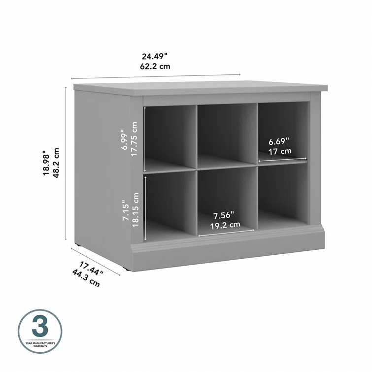 Kierra Hall Tree 24'' W with Bench and Shoe Storage