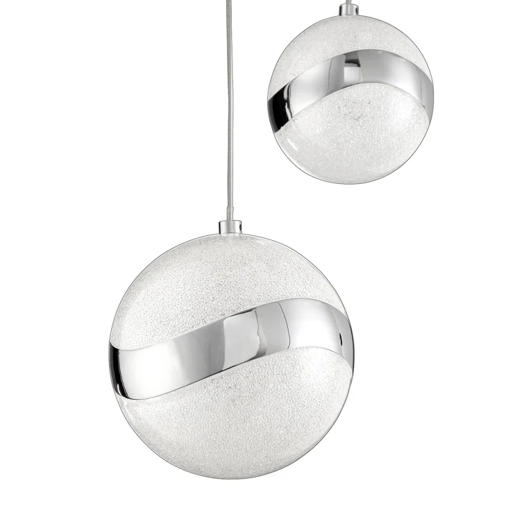 PF145-9LPA-CH-Kendal Lighting Inc.-Mystyke - 504W 9 LED Pan Pendant-126 Inches Tall and 22.25 Inches Wide-Chrome Finish