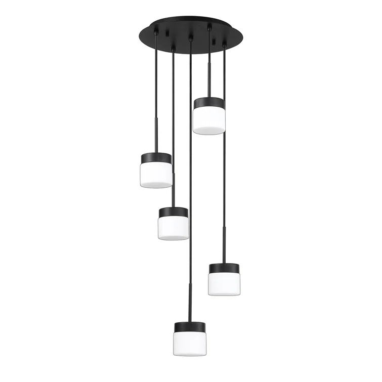 Kendal Lighting Nuon 5-Light Black Pan