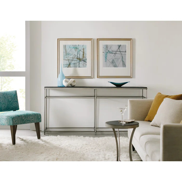 Saint Armand 74'' Solid Wood Top Console Table