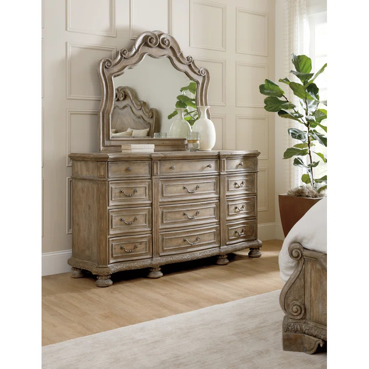 Castella Solid And Engineered Wood Flat Wall Mirror