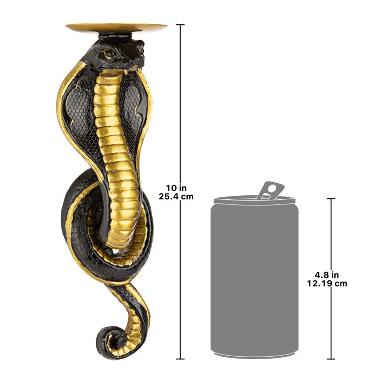Design Toscano Renenutet Egyptian Cobra Goddess Wall Sconce (Set of 2)