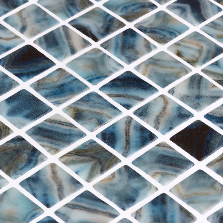 Rapids 1" x 1" Glass Grid Mosaic Wall & Floor Tile