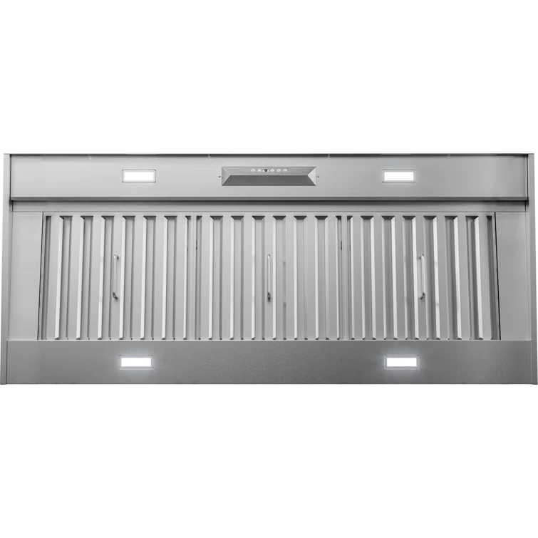Zephyr Monsoon II 54 " 1200 CFM Insert Mount Range Hood with LED Light in Stainless Steel
