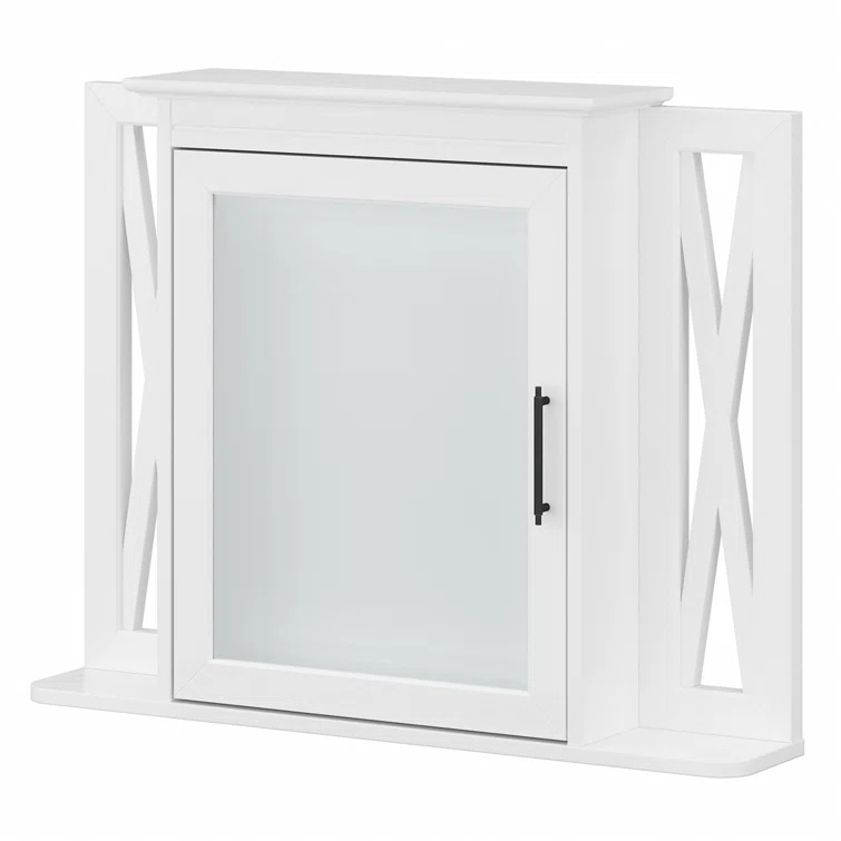 32''W Surface Framed Medicine Cabinet with Mirror