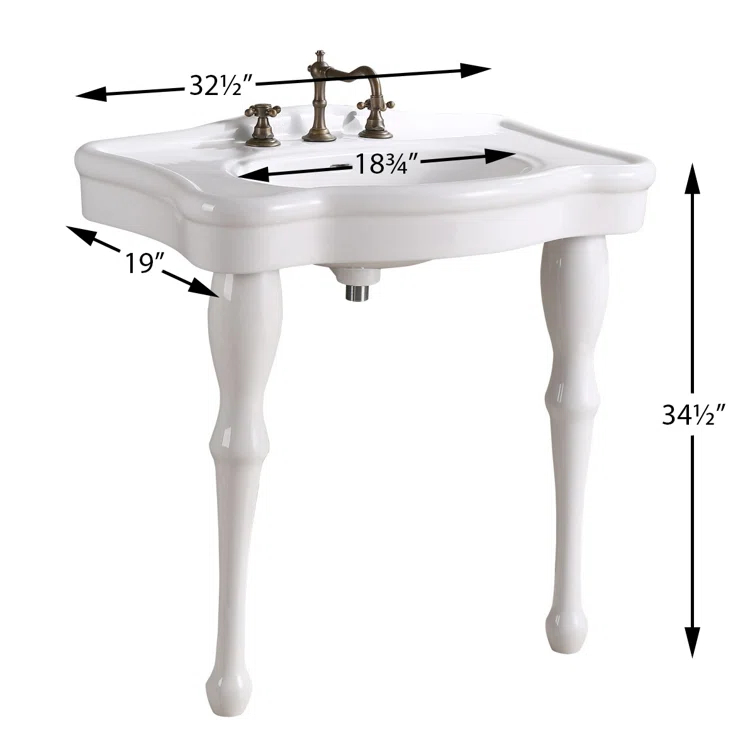 The Renovators Supply Inc. 19'' Gloss Specialty Bathroom Sink with Overflow