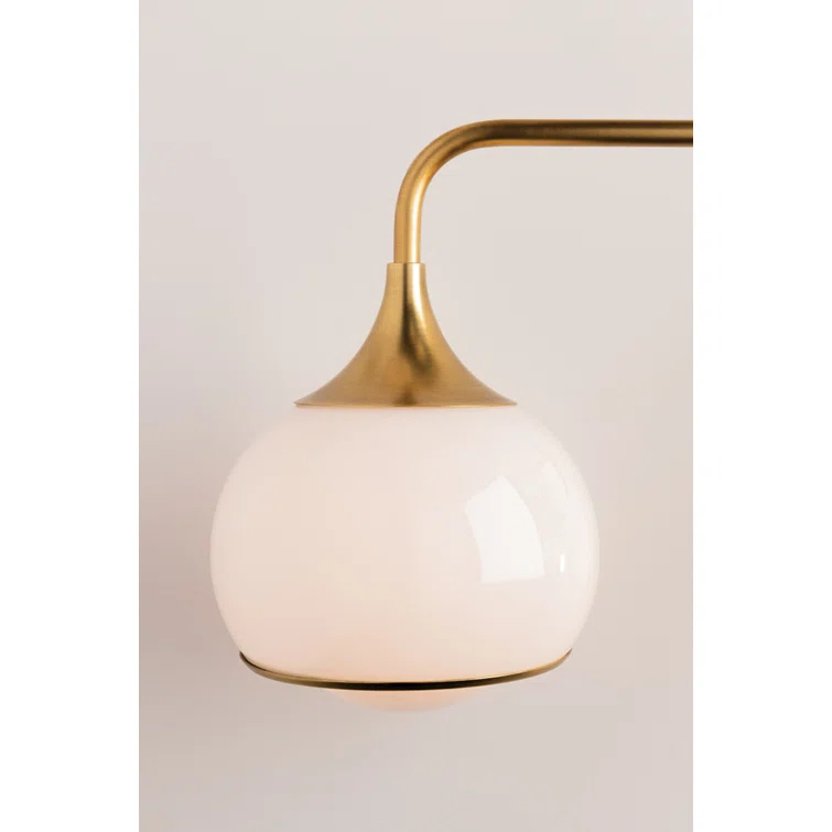 H281302-AGB-Mitzi-Reese-2-Light Wall Sconce in Style-16.75 Inches Wide by 11.25 Inches High-Aged Brass Finish