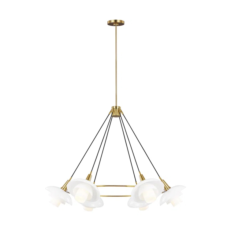 Rossie 6 - Light Dimmable Sputnik Sphere Chandelier