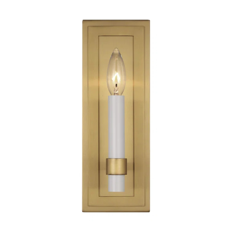 Annabel Single Light Steel Dimmable Candle Wall Light