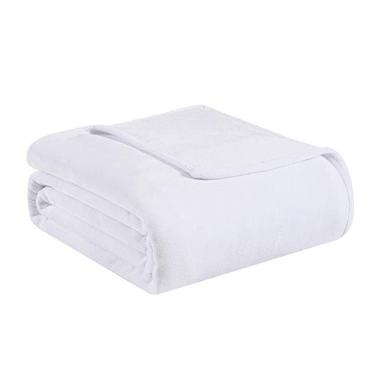 Tommy Bahama Home Tommy Bahama Solid Ultra Soft Plush Reversible Blanket