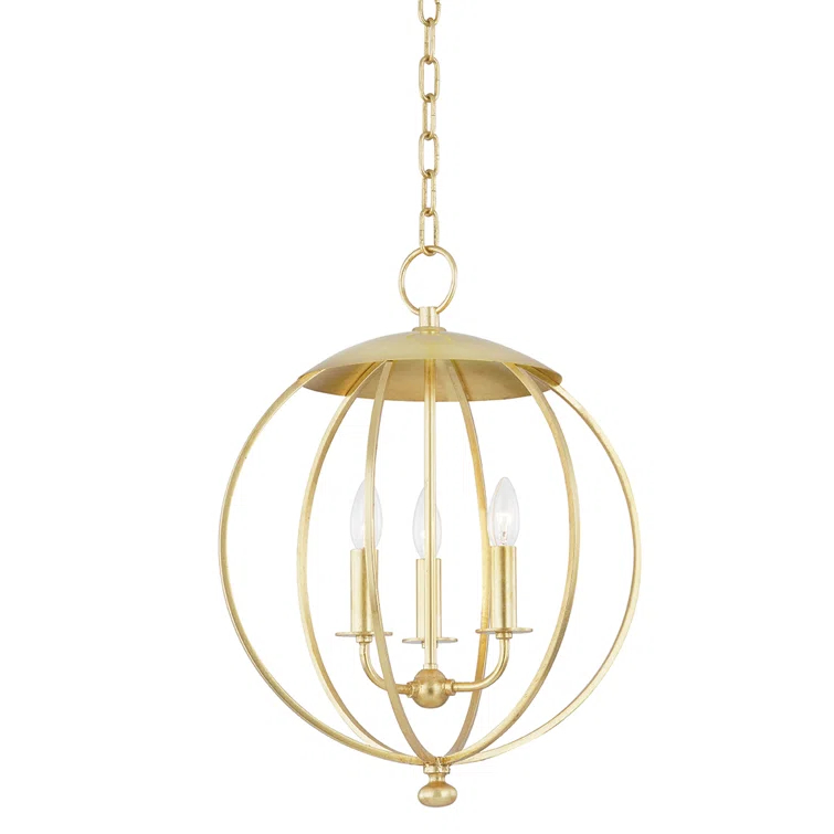 Wesley 3 - Light Dimmable Globe Chandelier