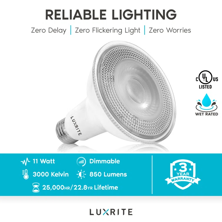75 Watt Equivalent PAR30 E26/Medium (Standard) Dimmable LED Bulb