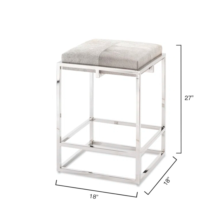 Shelby Upholstered Counter Stool with Metal Frame