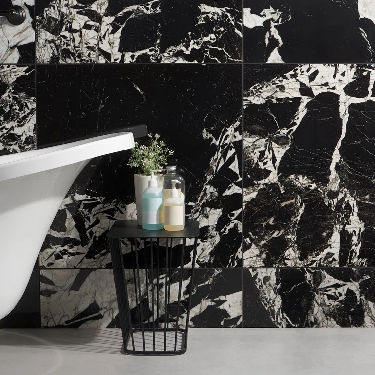 Kasama 29.13 in. x 29.13 in. Polished Porcelain Marble Look Floor and Wall Tile (11.78Sq. Ft. /Case)