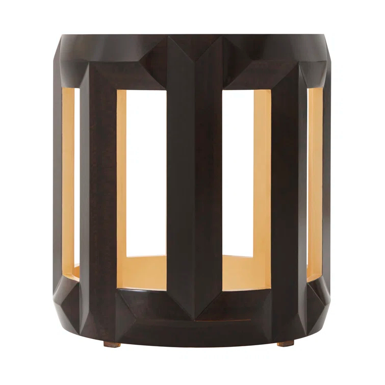 Theodore Alexander Charles Glass Top End Table