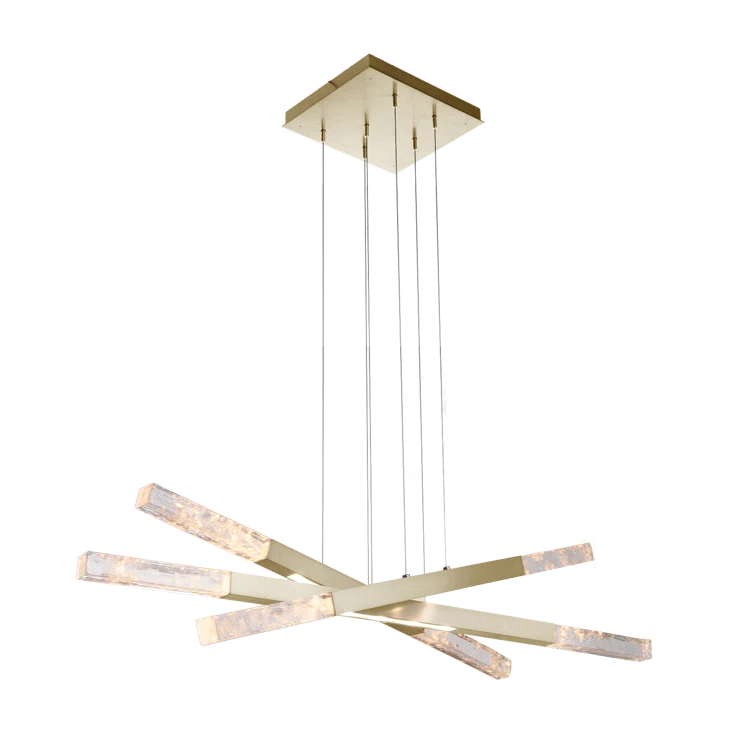 Axis Moda Triple Entrance Modern Linear Suspension Chandelier