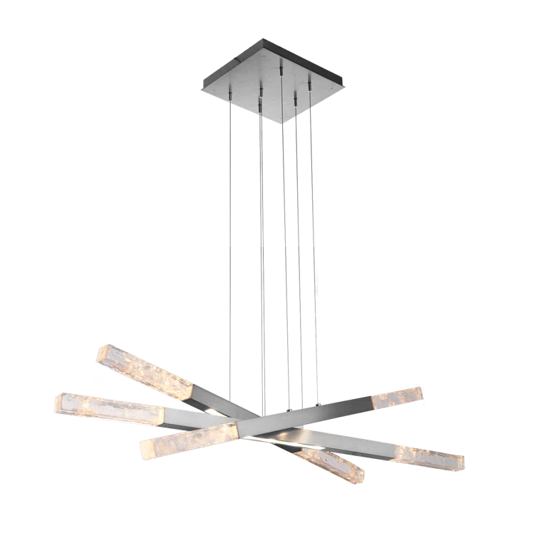 Axis Moda Triple Entrance Modern Linear Suspension Chandelier