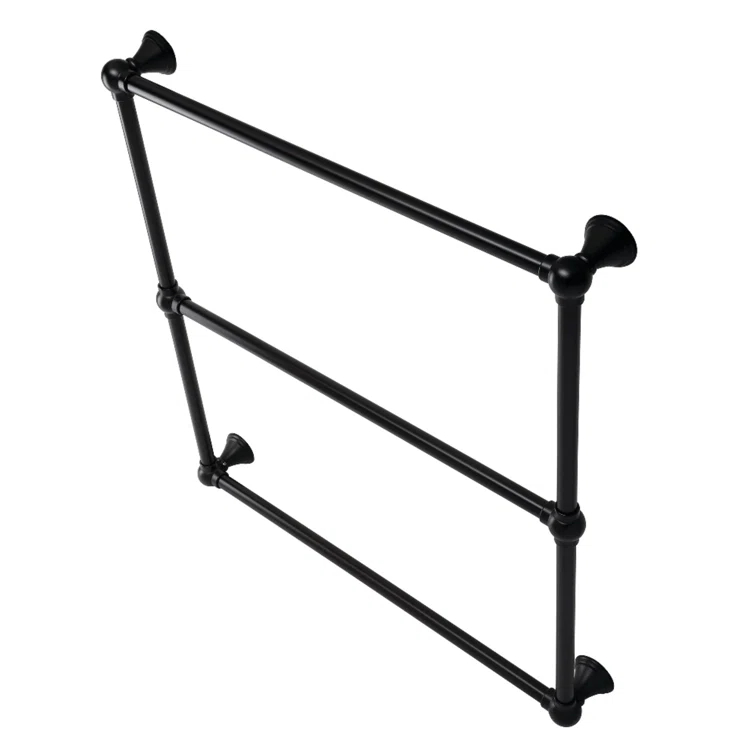Kingston Brass Maximilien 30-Inch Wall Mount 3-Bar Towel Rack