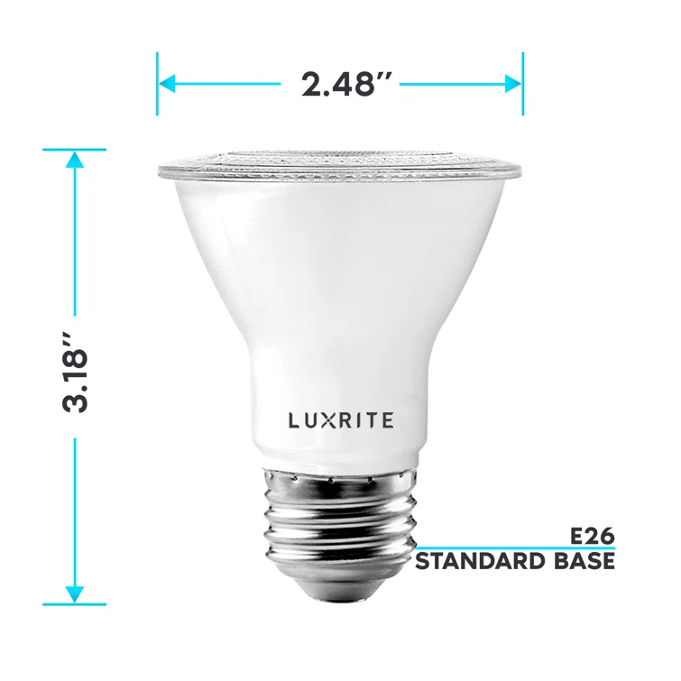 50 Watt Equivalent PAR20 E26/Medium (Standard) Dimmable LED Bulb