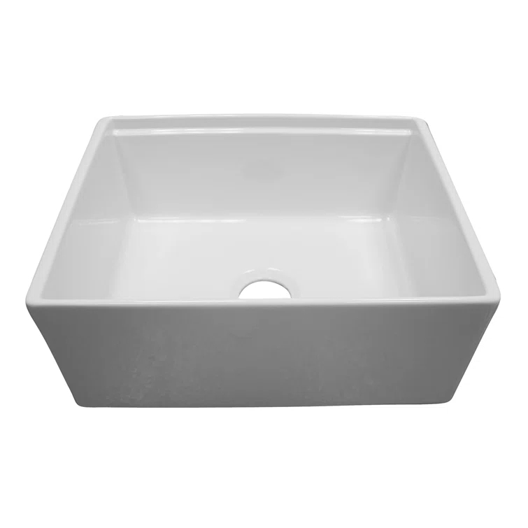 Crofton 24'' L Farmhouse / Apron Single Bowl Fireclay Kitchen Sink