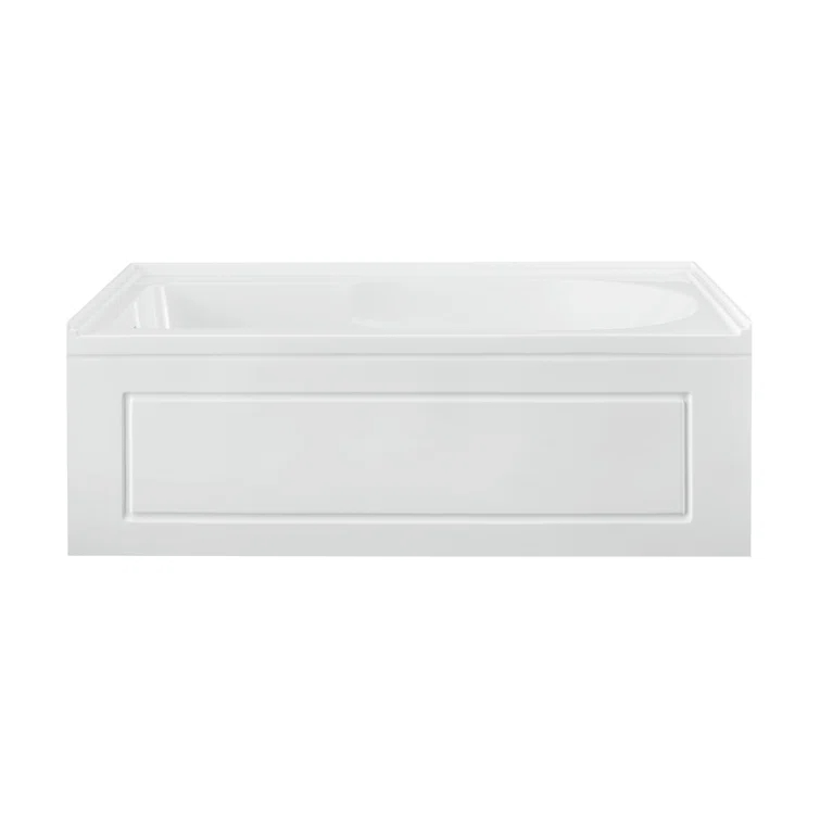 Concorde 60" x 32" Acrylic Glossy White, Alcove, Integral, Apron Bathtub