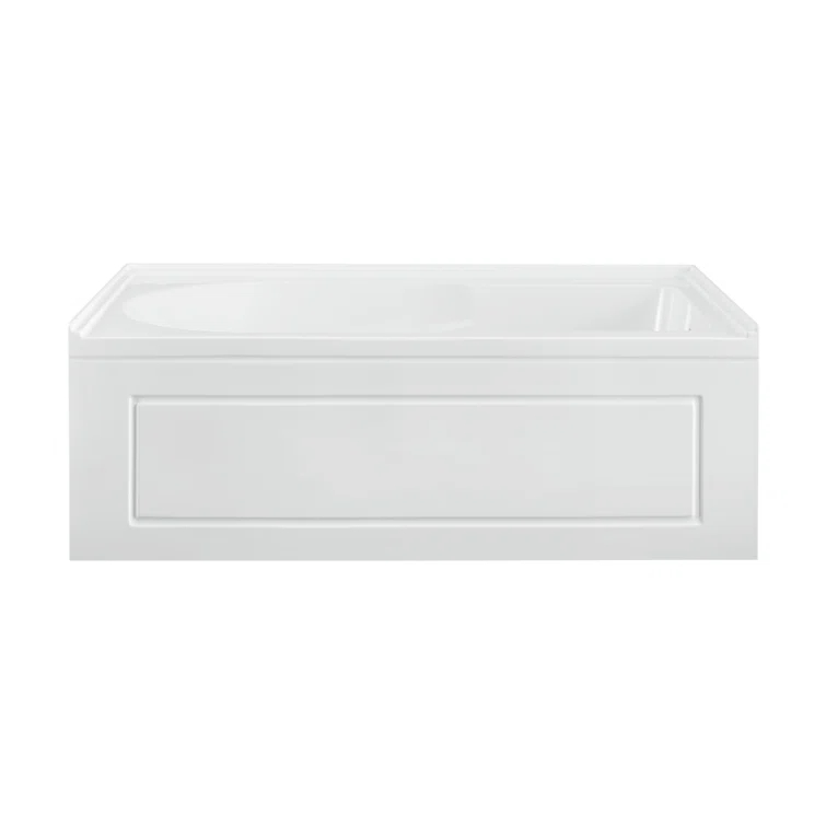 Concorde 60" x 32" Acrylic Glossy White, Alcove, Integral, Apron Bathtub