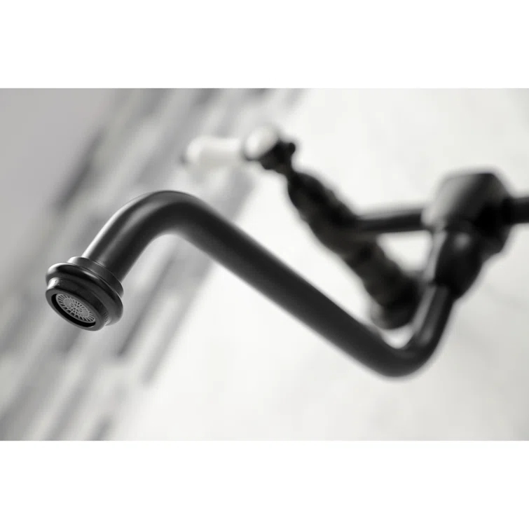 Kingston Brass Bel-Air Two-Handle 2-Hole Wall Mount Bathroom Faucet