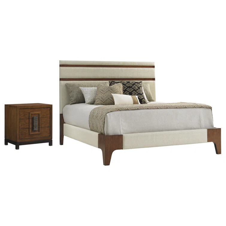 Island Fusion Mandarin Upholstered Panel Bed