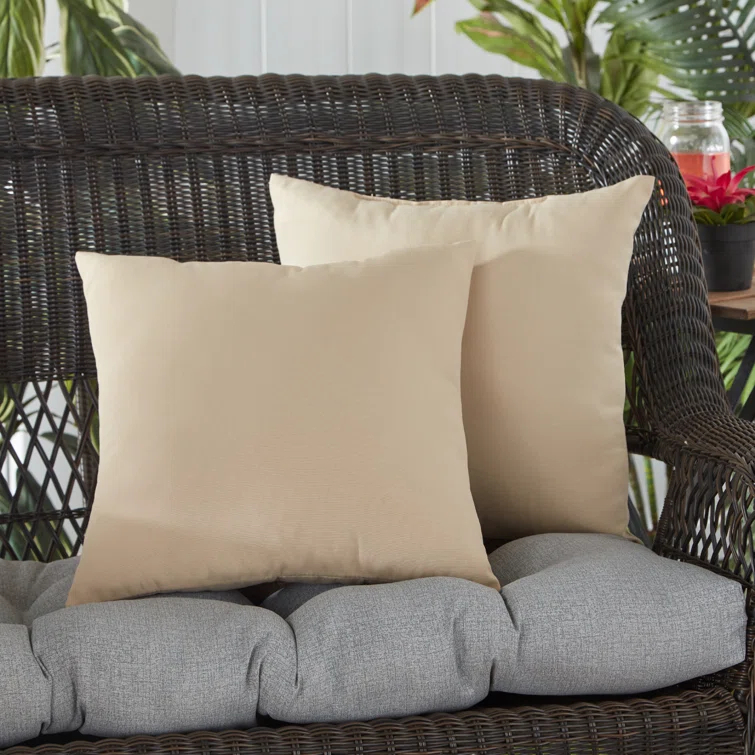 Indoor/Outdoor Reversible Throw Pillow
