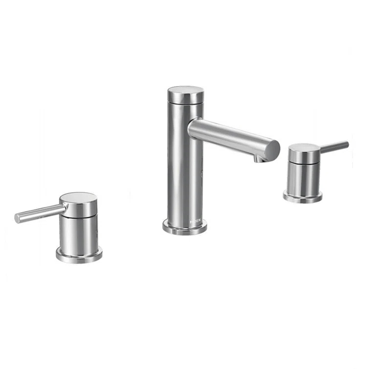 High Arc Widespread Bathroom Faucet with Drain Assembly
