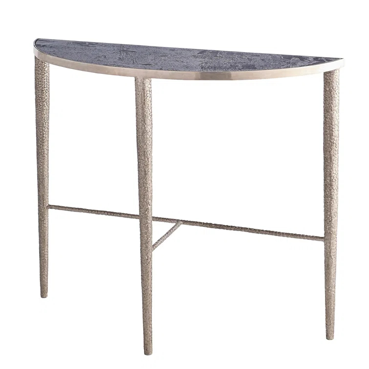 Hammered Console-Antique Nickel w/Grey Marble