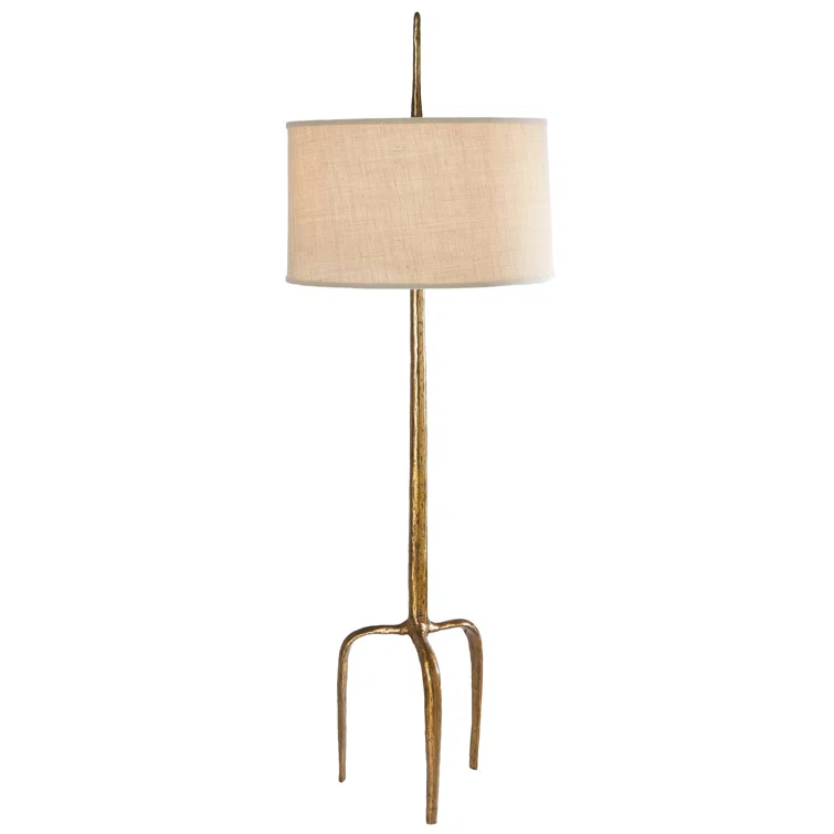 Riley Floor Lamp-Gold Leaf